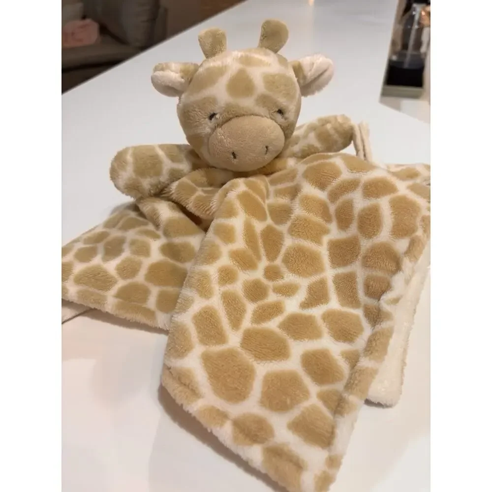 Carters Giraffe Lovey Plush Security Blanket Pacifier Holder Gender Neutral EUC